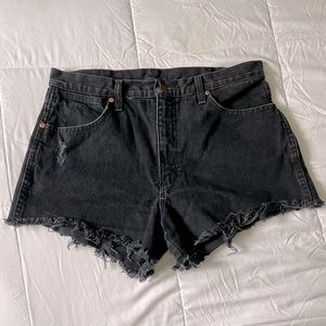 Wrangler High Waisted Denim Shorts